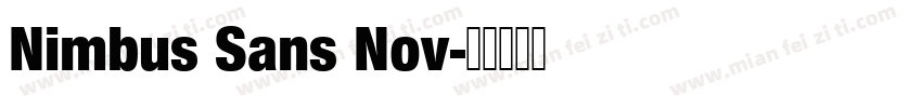 Nimbus Sans Nov字体转换